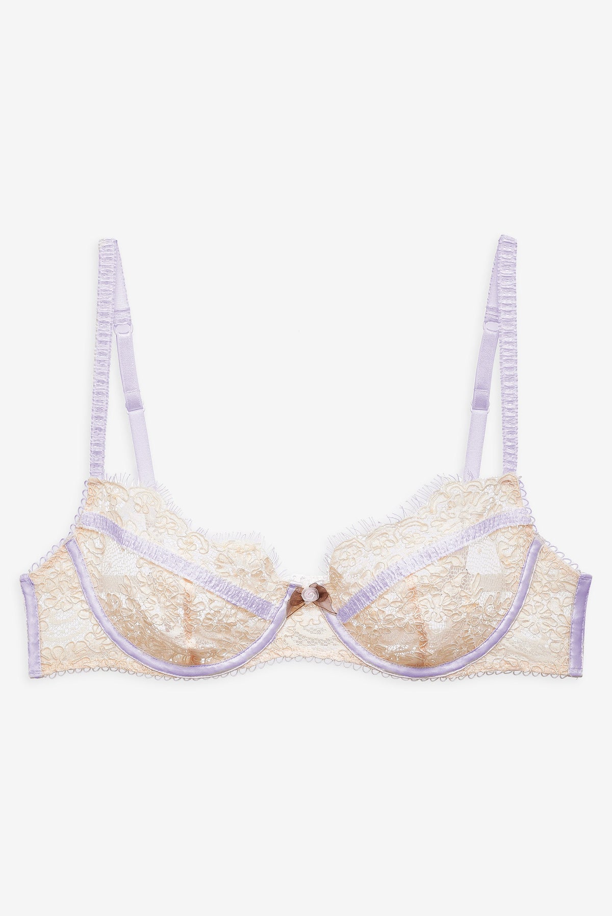 Victoria Lace Underwire Bra - Cream