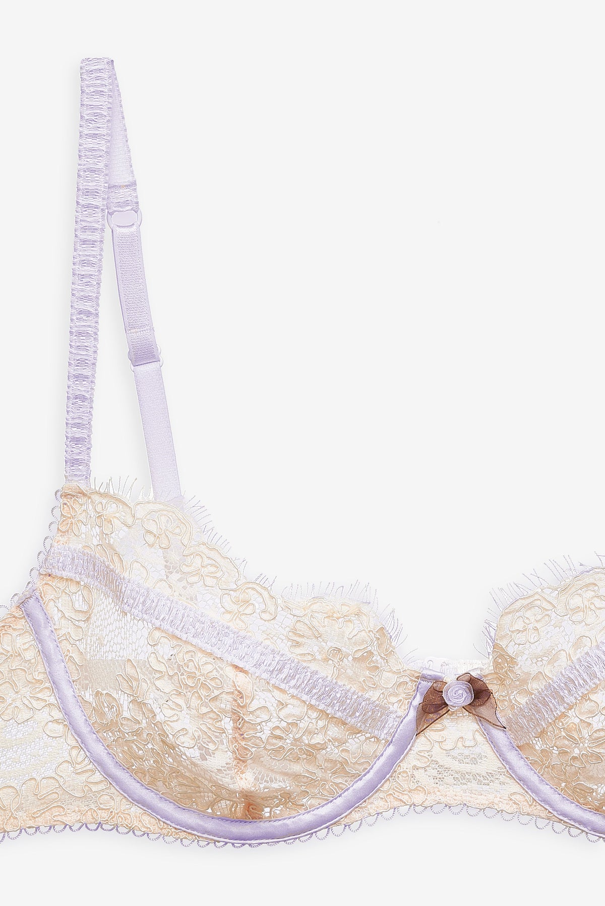 Victoria Lace Underwire Bra - Cream