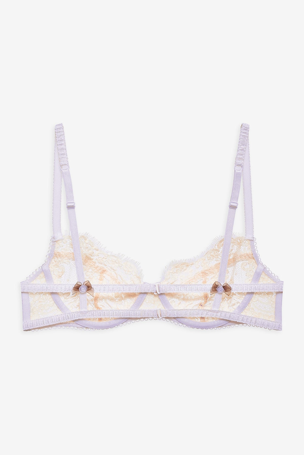 Victoria Lace Underwire Bra - Cream