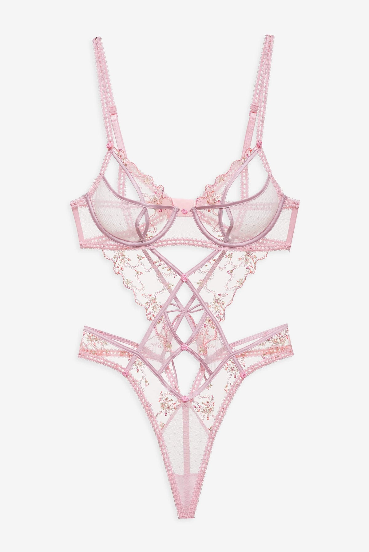 Dainty Daphne Teddy - Pink
