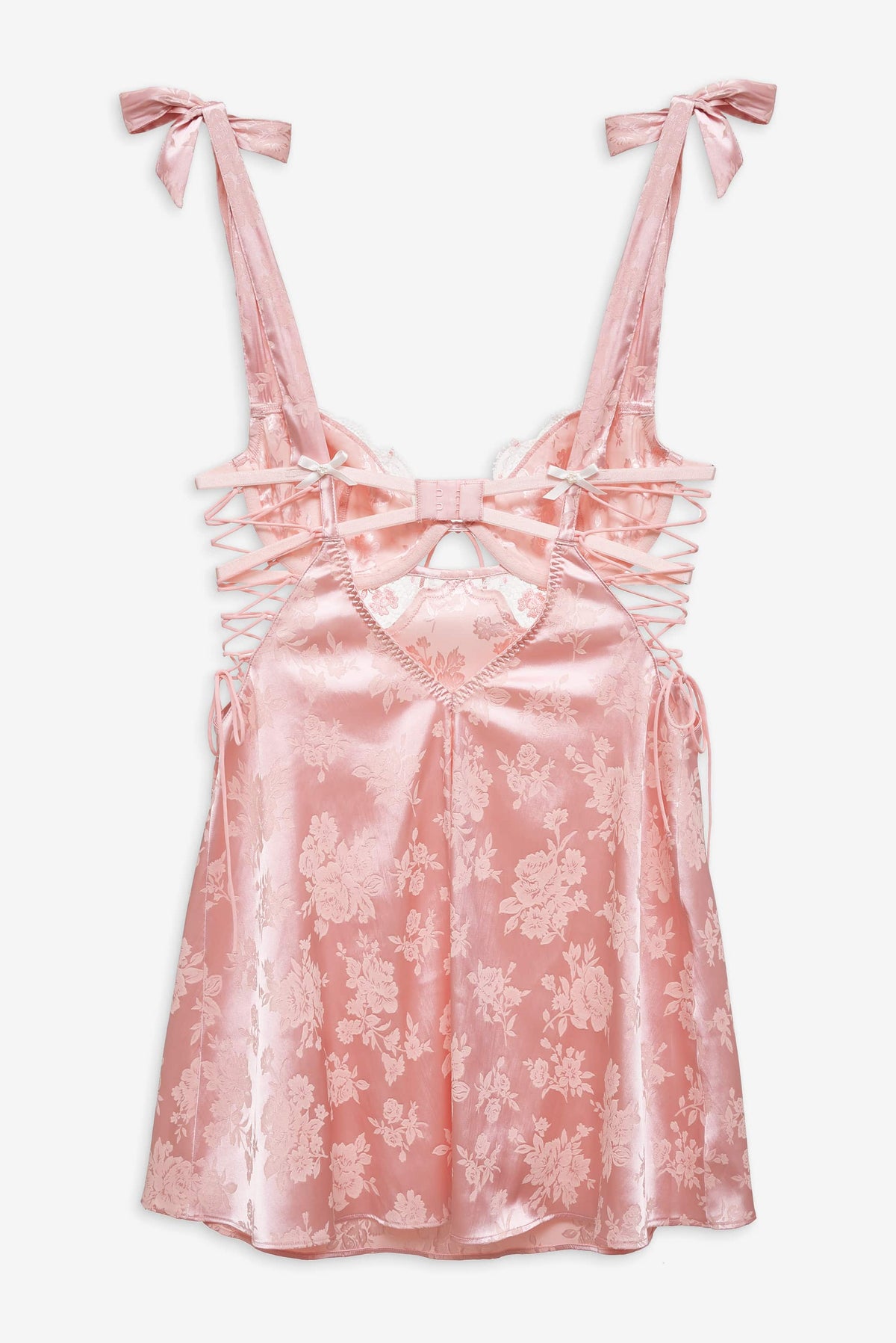Le Fleur Slip Dress - Peach