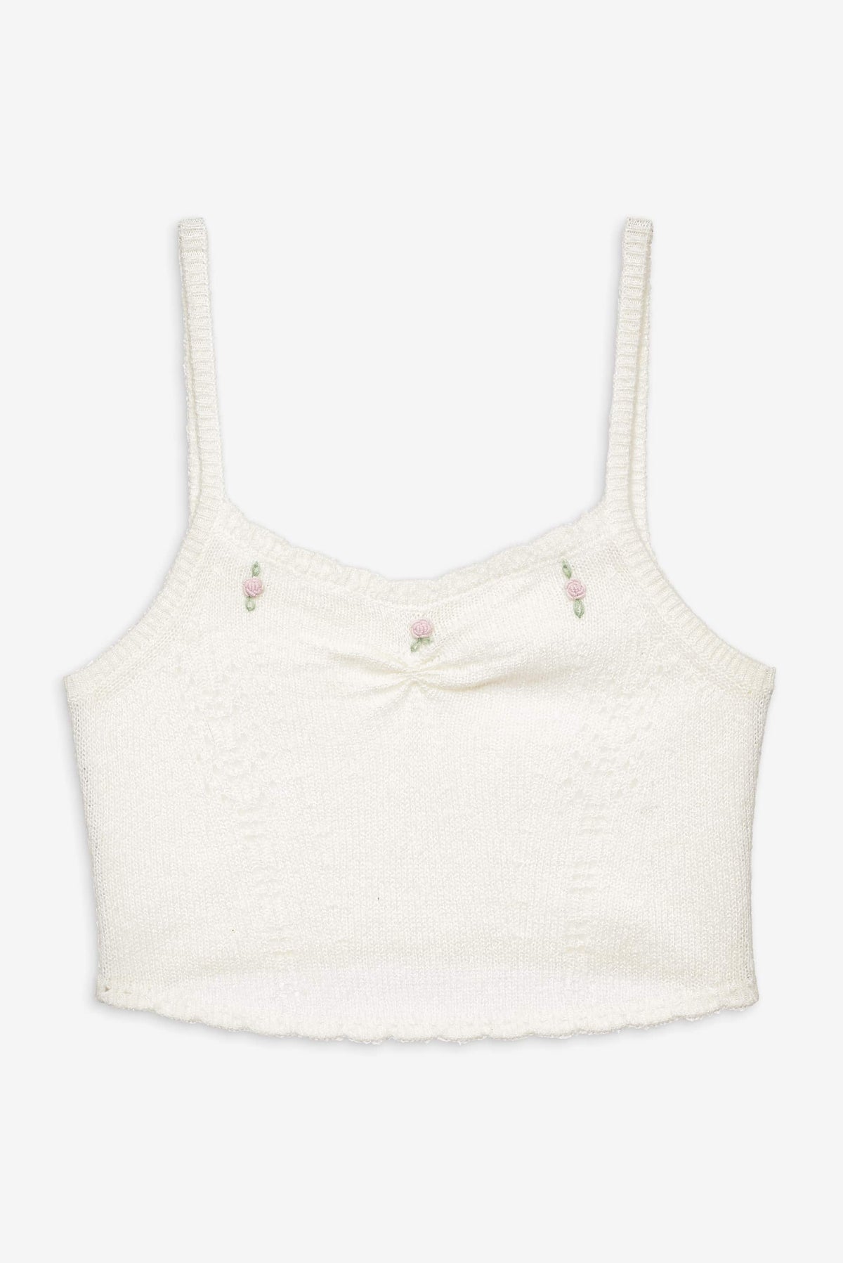 London Knit Cami Top - Cream