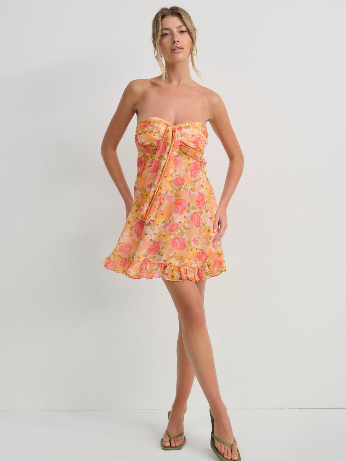 Teagan Mini Dress - Yellow