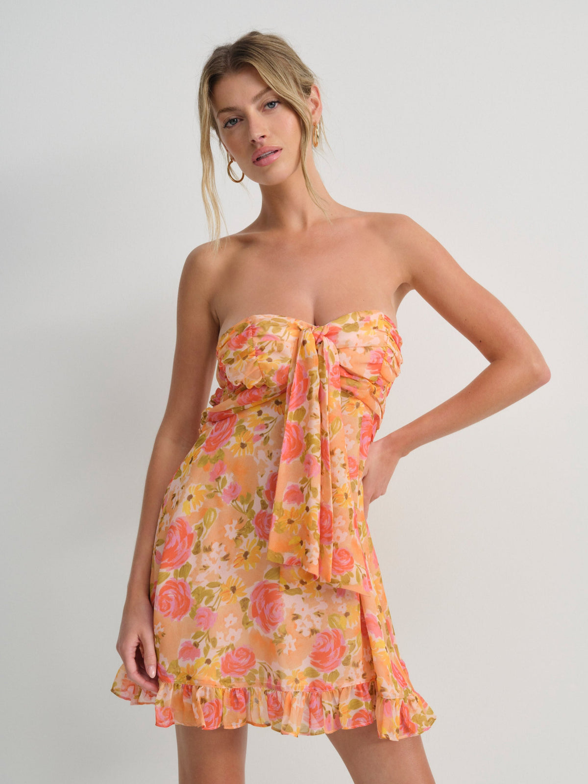 Teagan Mini Dress - Yellow