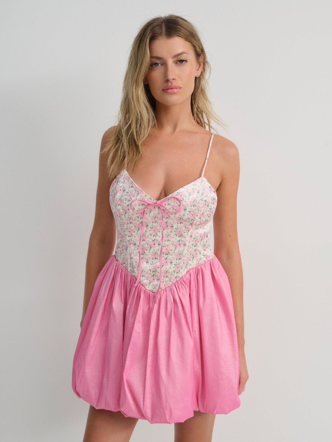 Berry Bud Bubble Mini Dress
