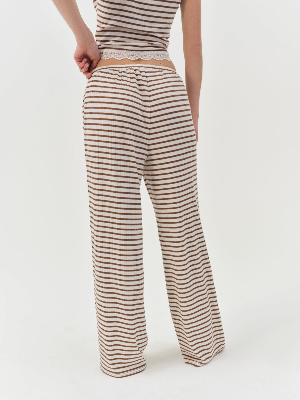 Bella Wide Leg Pant - Brown
