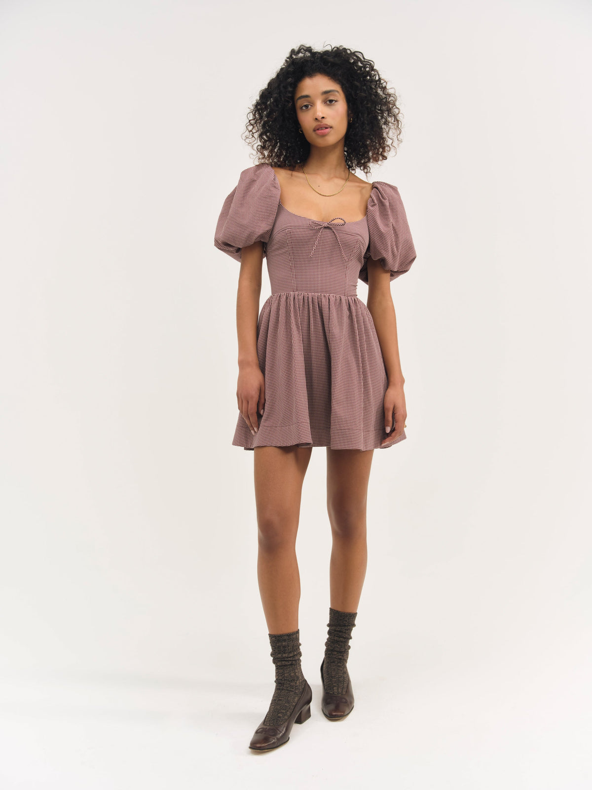Florence Mini Dress - Burgundy