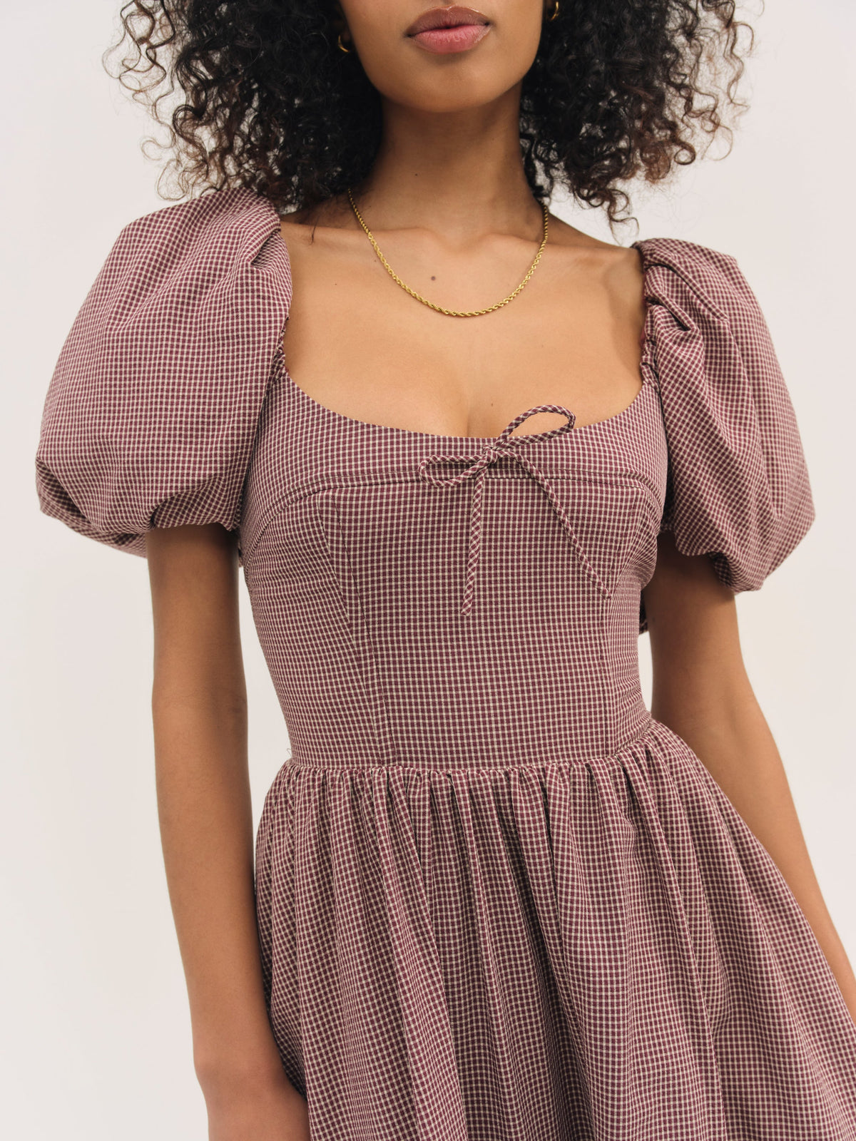 Florence Mini Dress - Burgundy