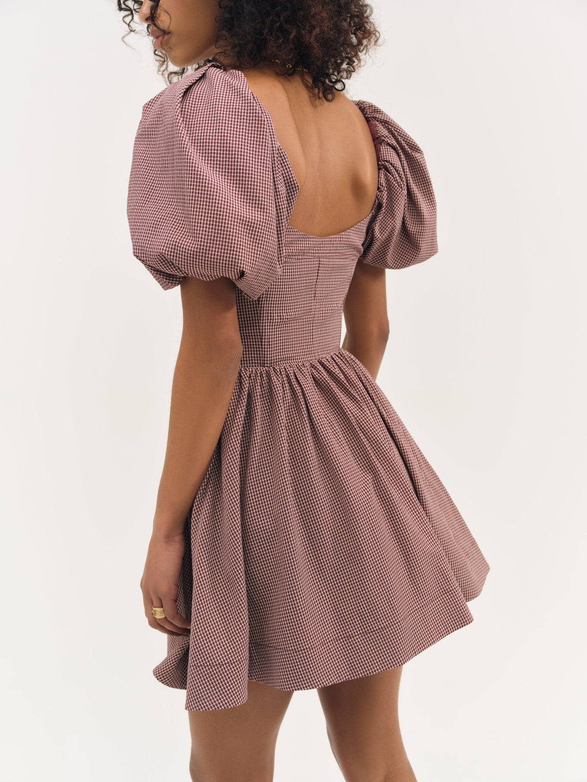 Florence Mini Dress - Burgundy