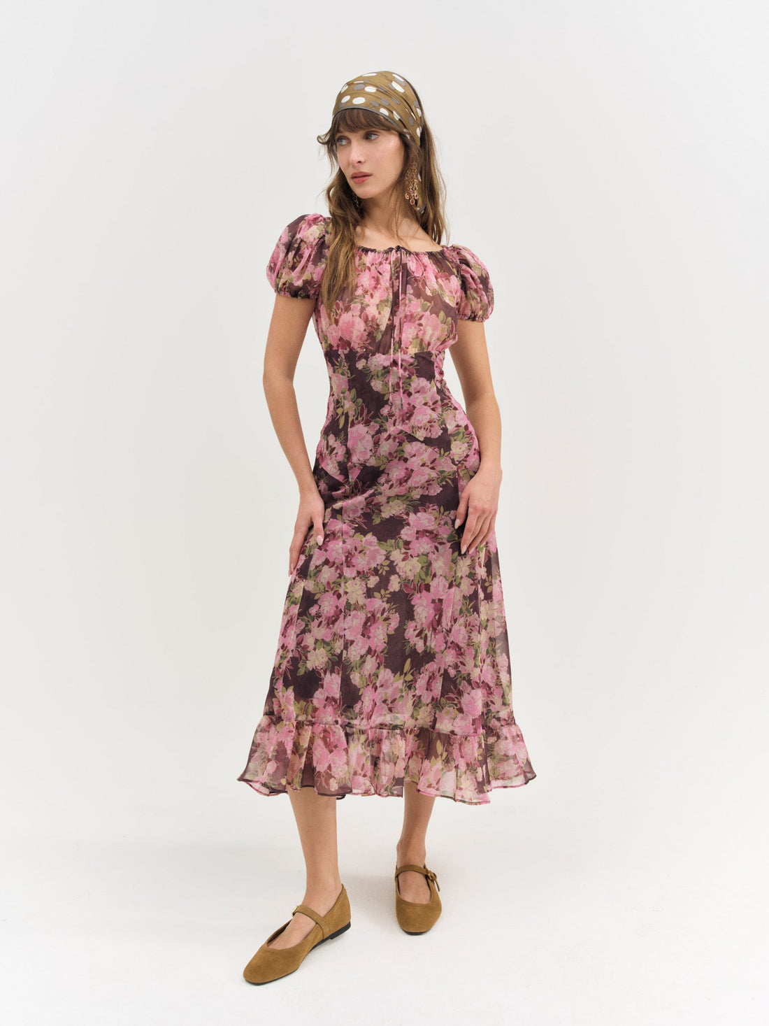 Adeline Floral Midi Dress