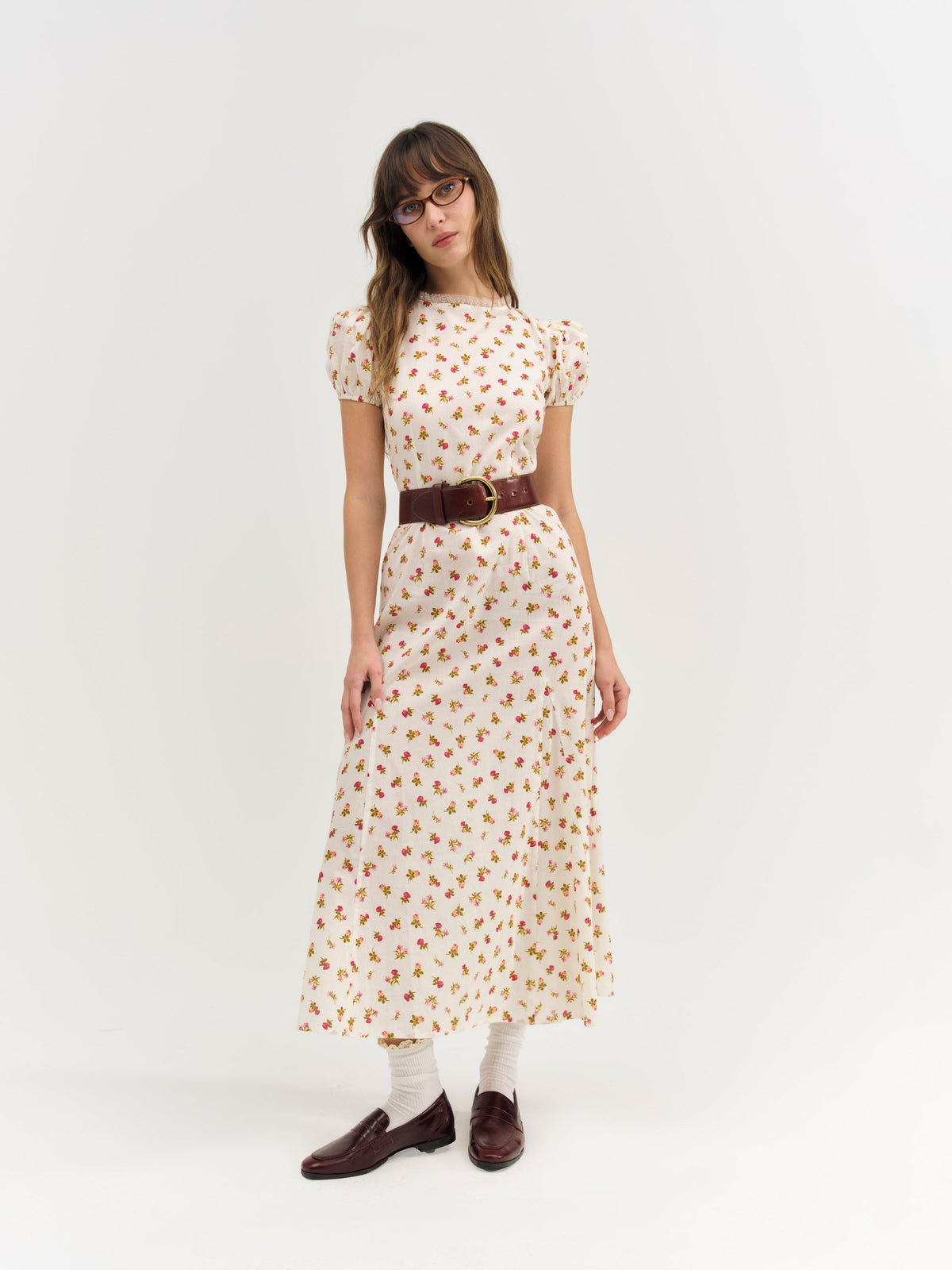Adahlia Floral Maxi Dress - Cream