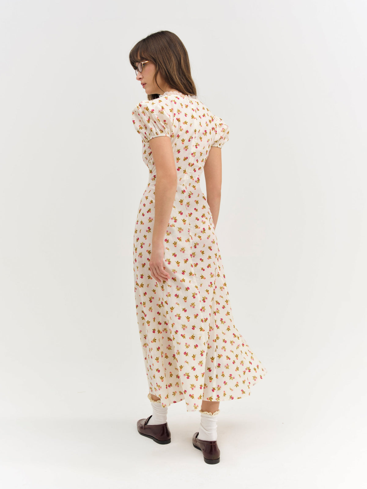 Adahlia Floral Maxi Dress - Cream