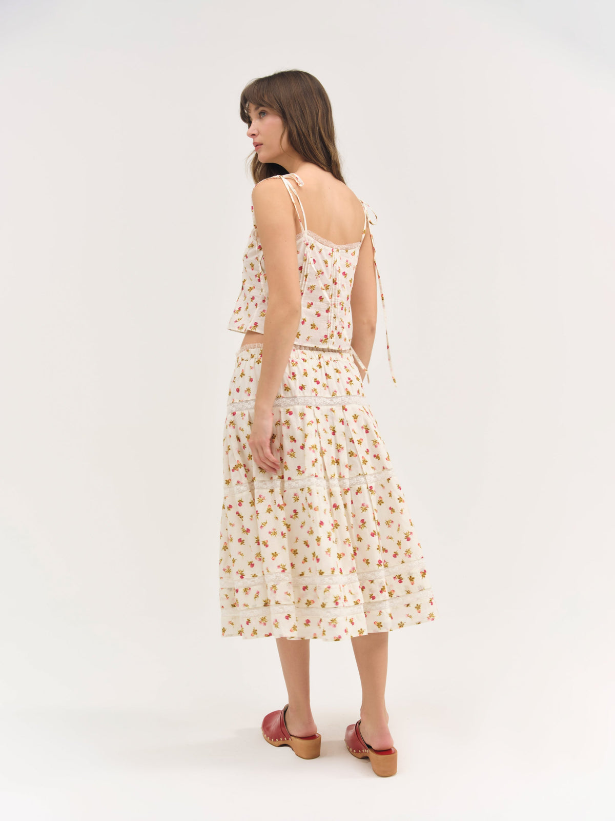 Adahlia Floral Top - Cream