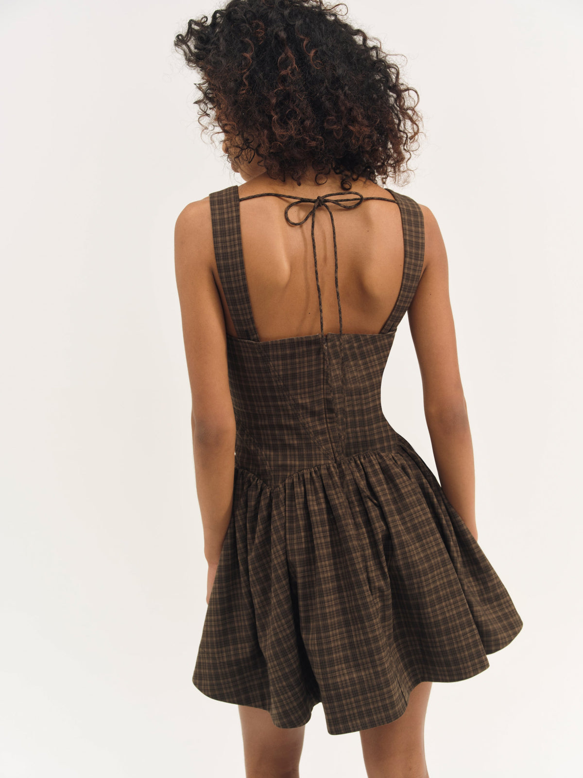 Ginny Mini Dress - Brown