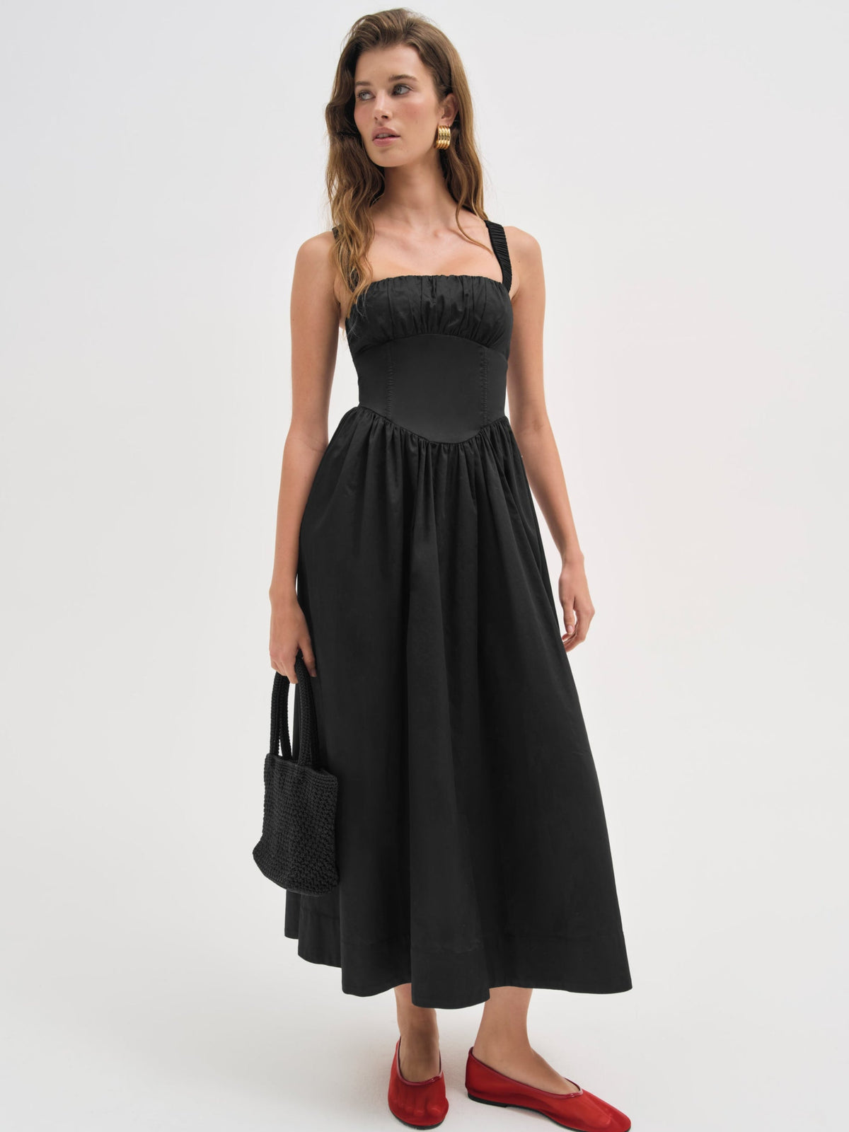 Etienne Midi Dress - Black
