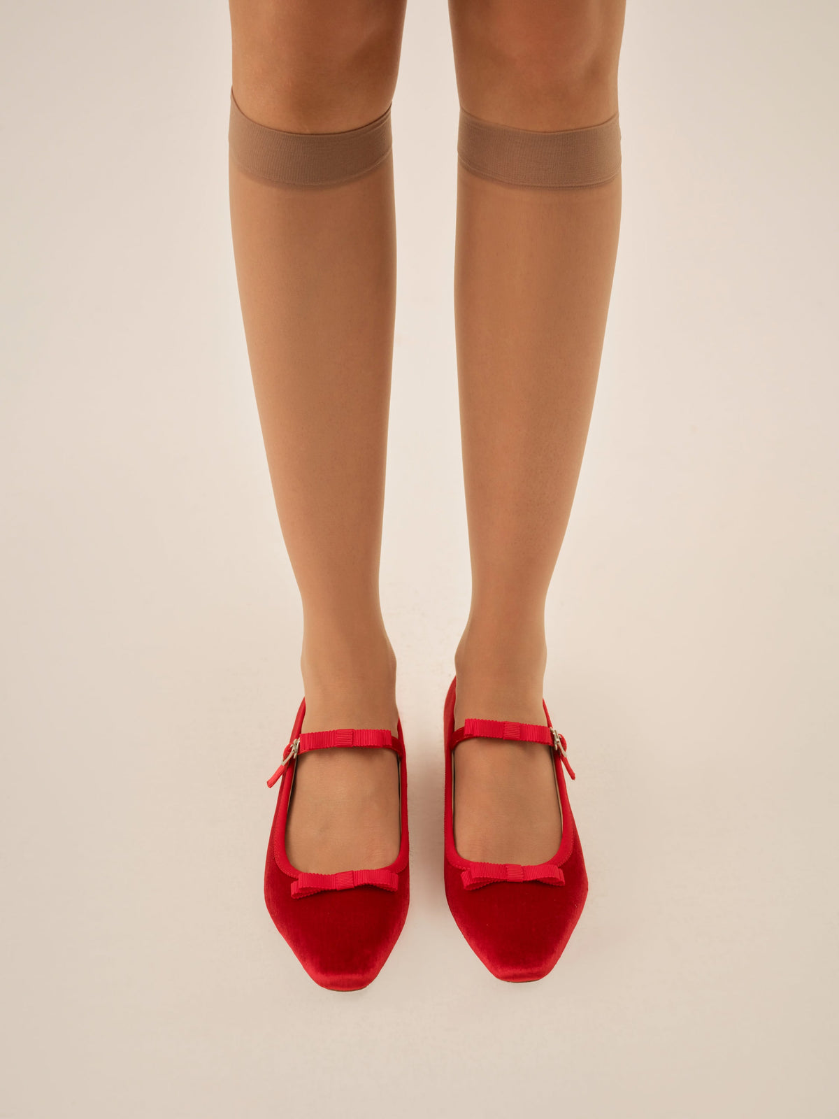 Lucia Velvet Mary Jane - Red