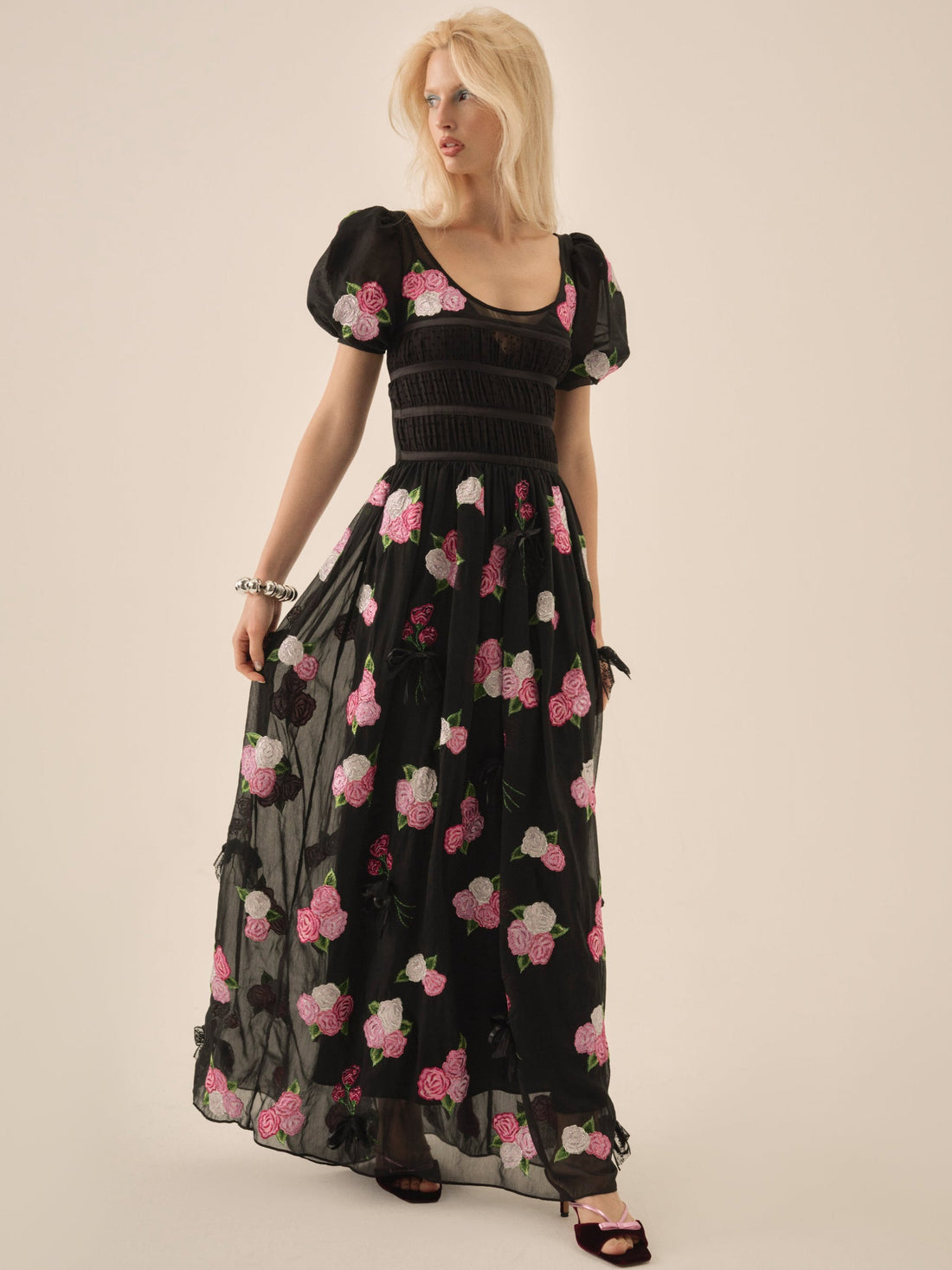 Midnight Garden Maxi Dress