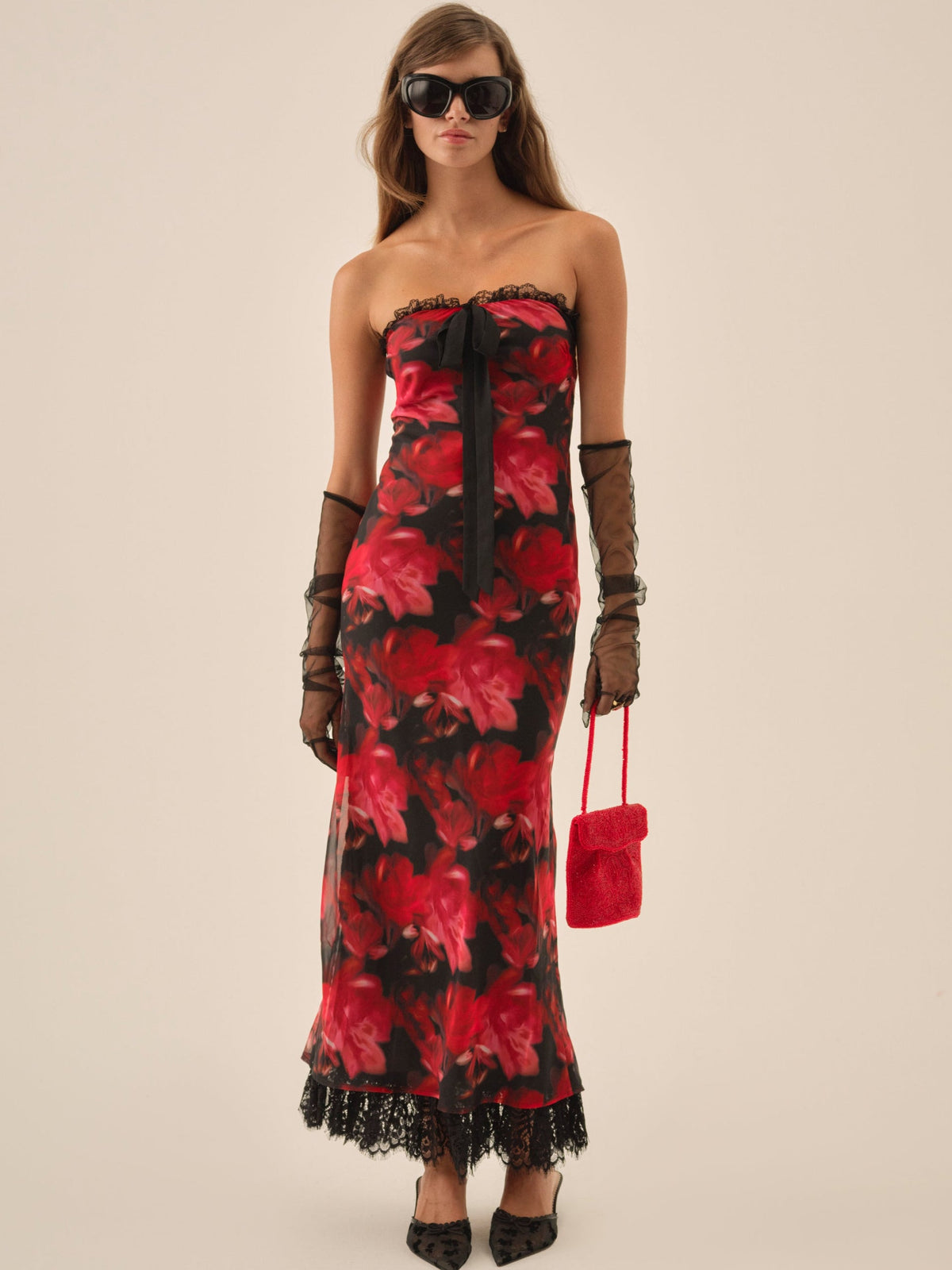 Dark Romance Maxi Dress - Red