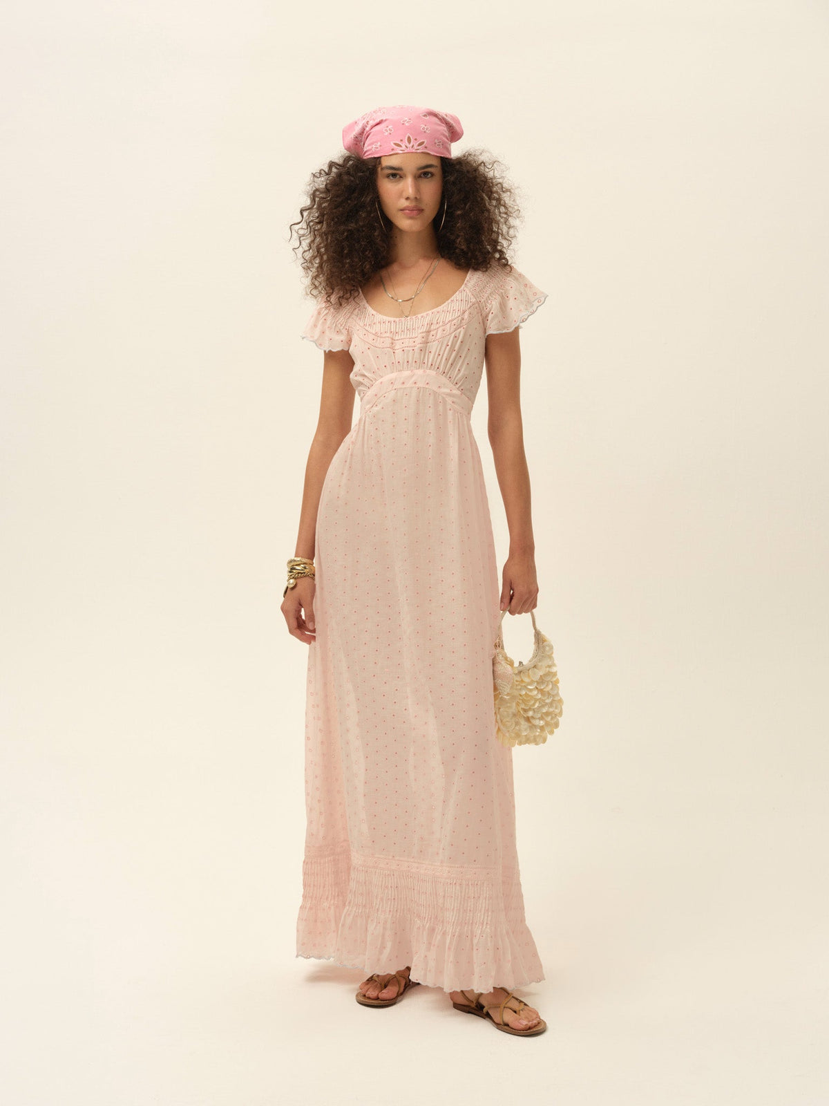 Frances Maxi Dress - Light Pink