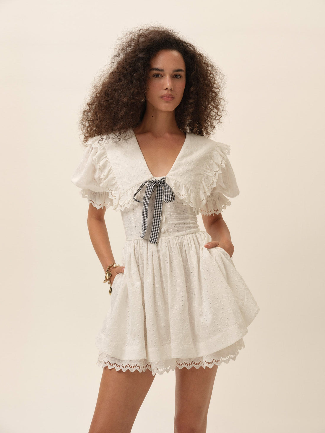 Marilyn Collared Mini Dress