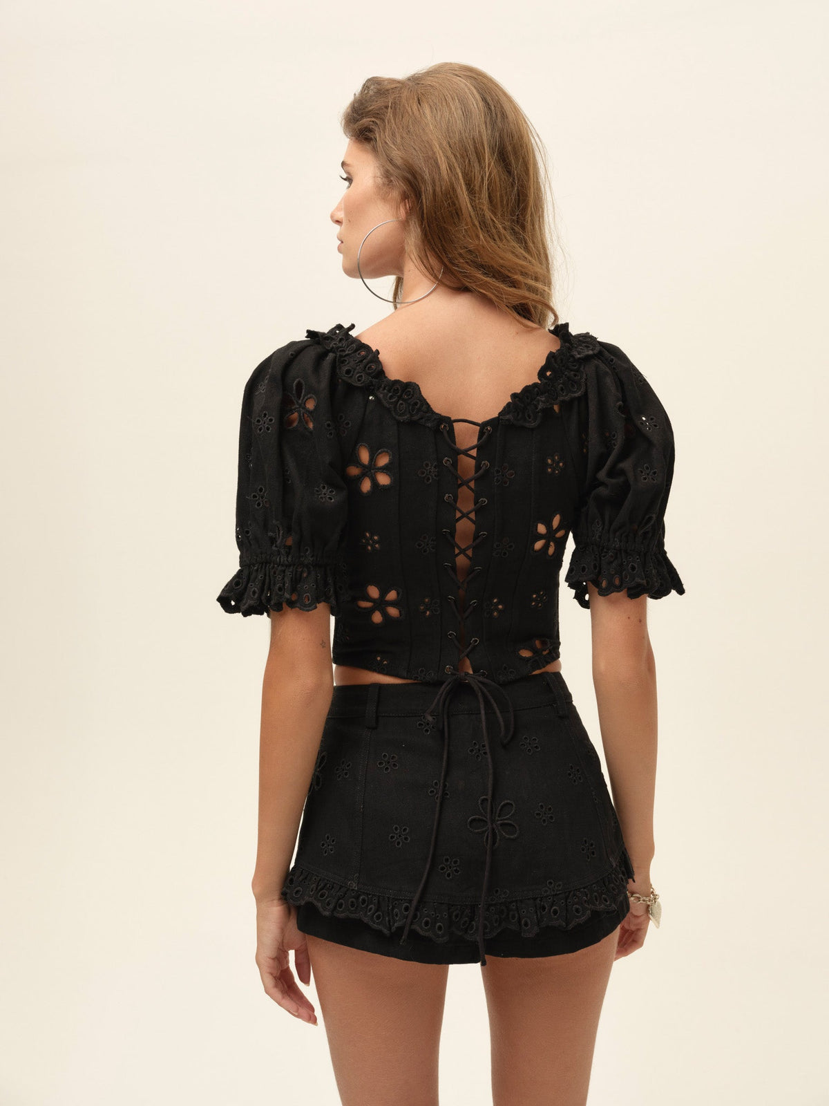 Yasmin Denim Skort - Black