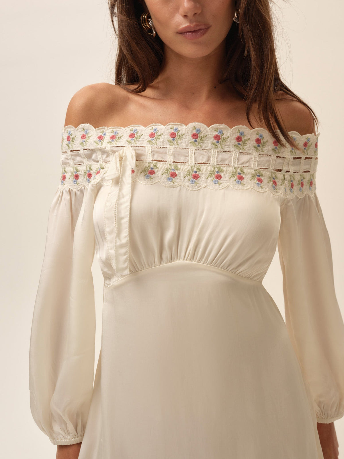 Charlotte Mini Dress - Cream