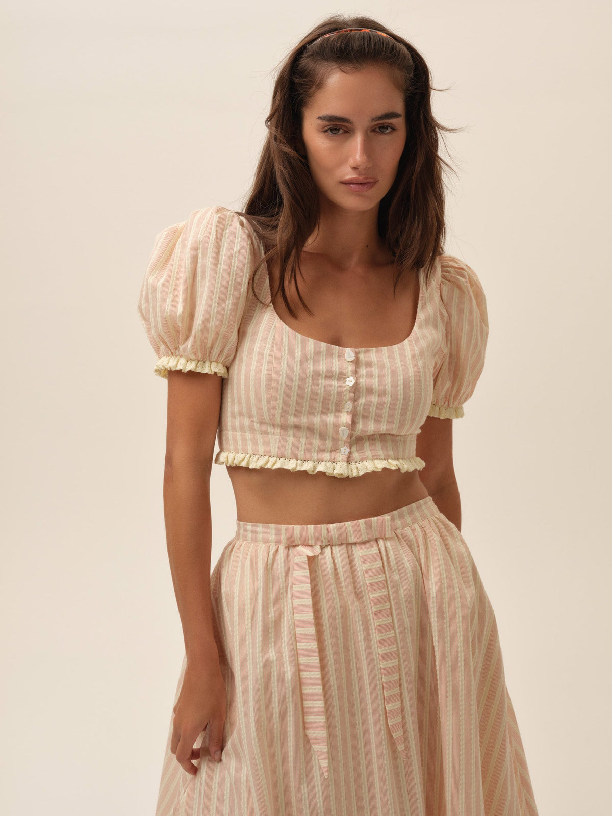 Naomi Crop Top - Red