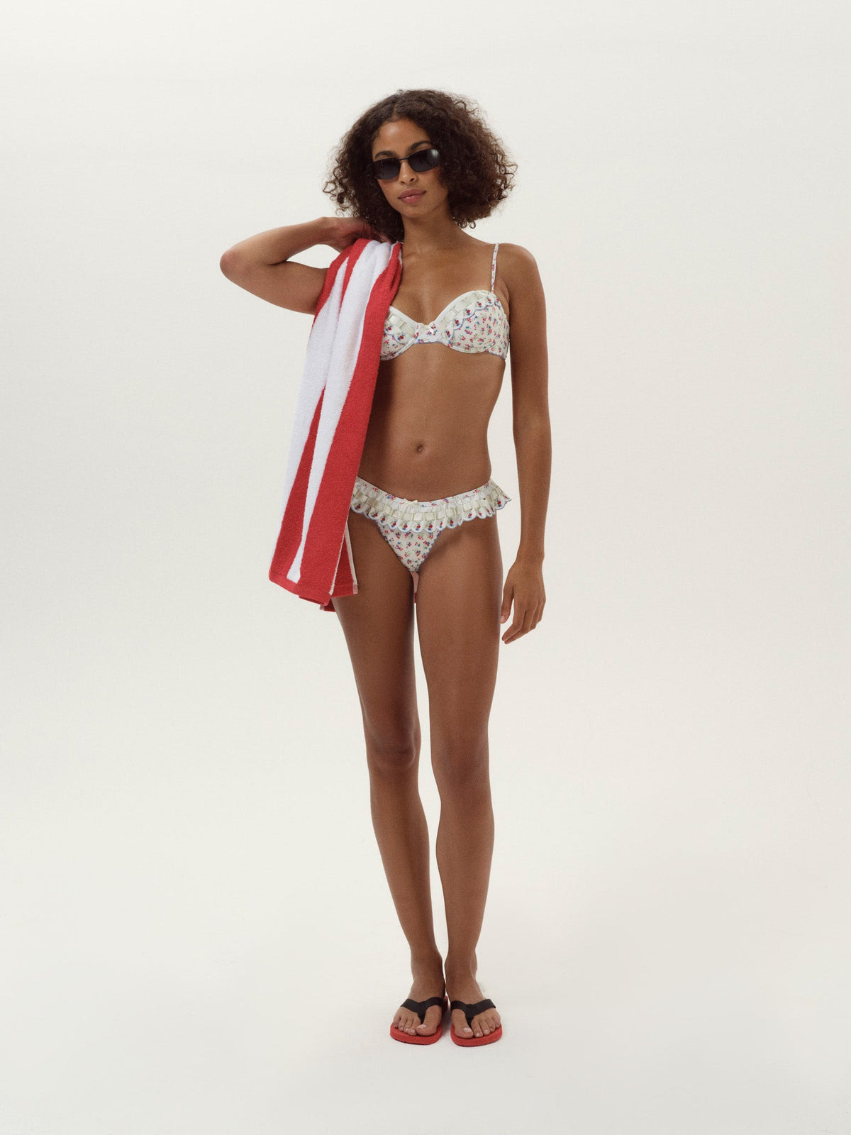 Cherry Mae Bikini Bottom - Cream