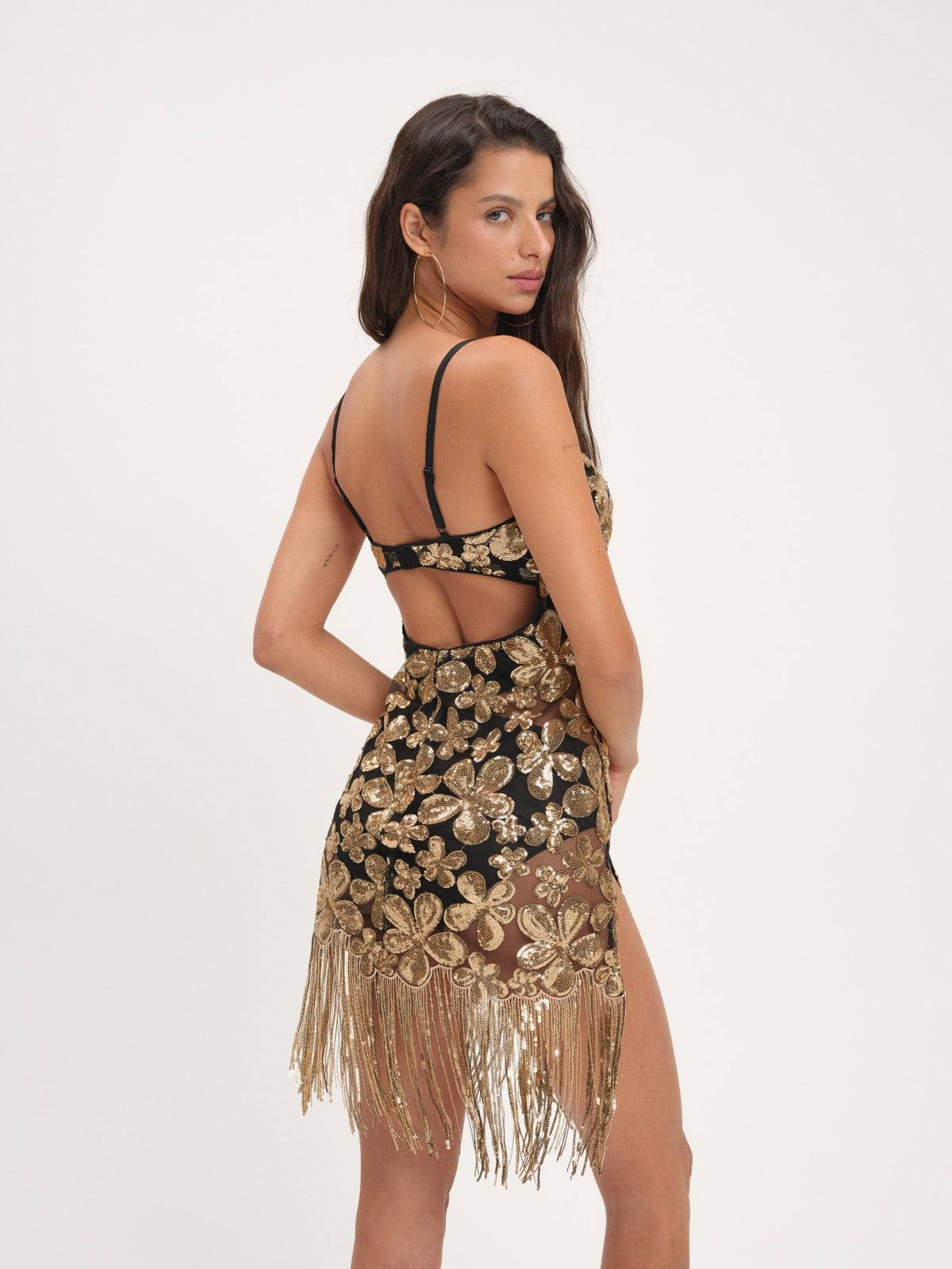Colette Mini Dress - Gold