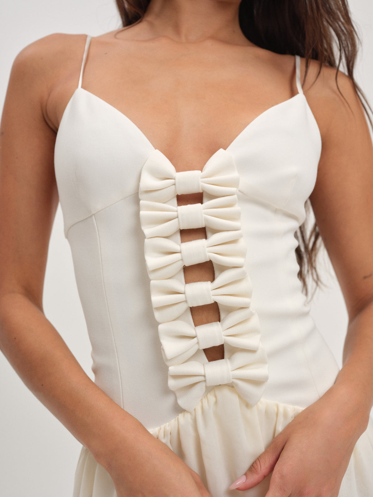 Josie Micro Mini Dress - Cream
