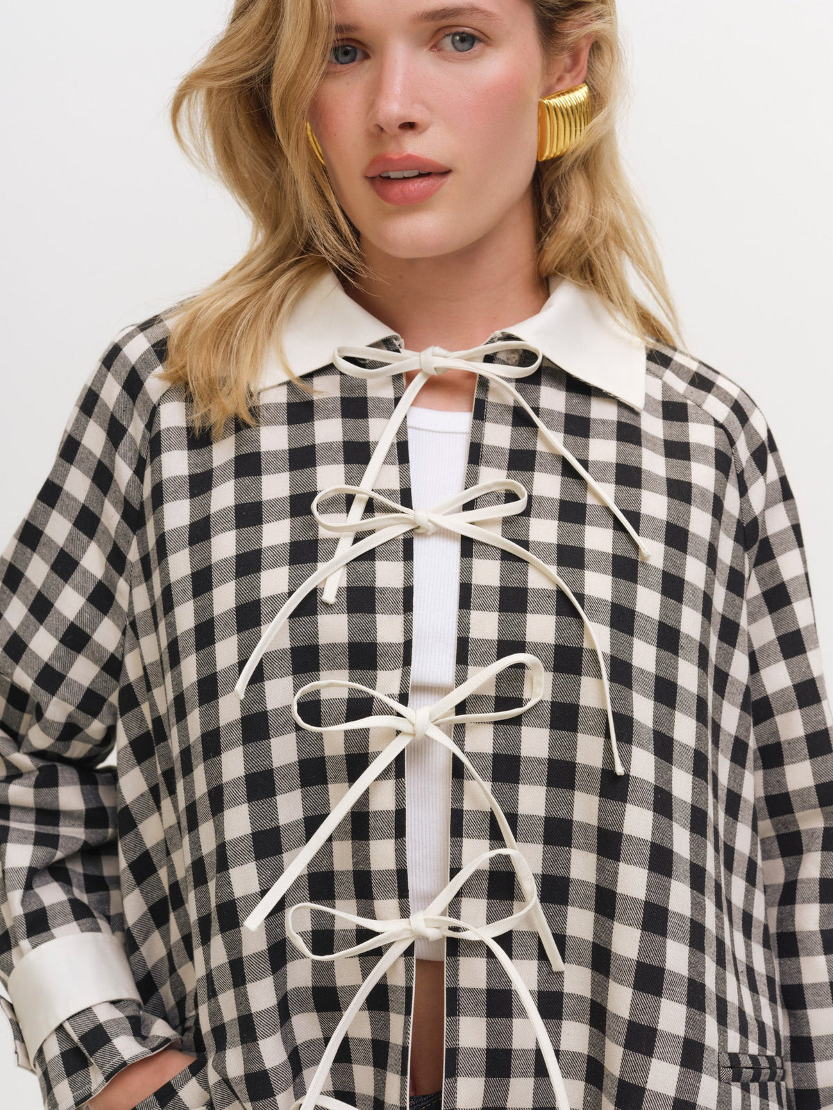 Tiana Reversible Trench Coat - Cream