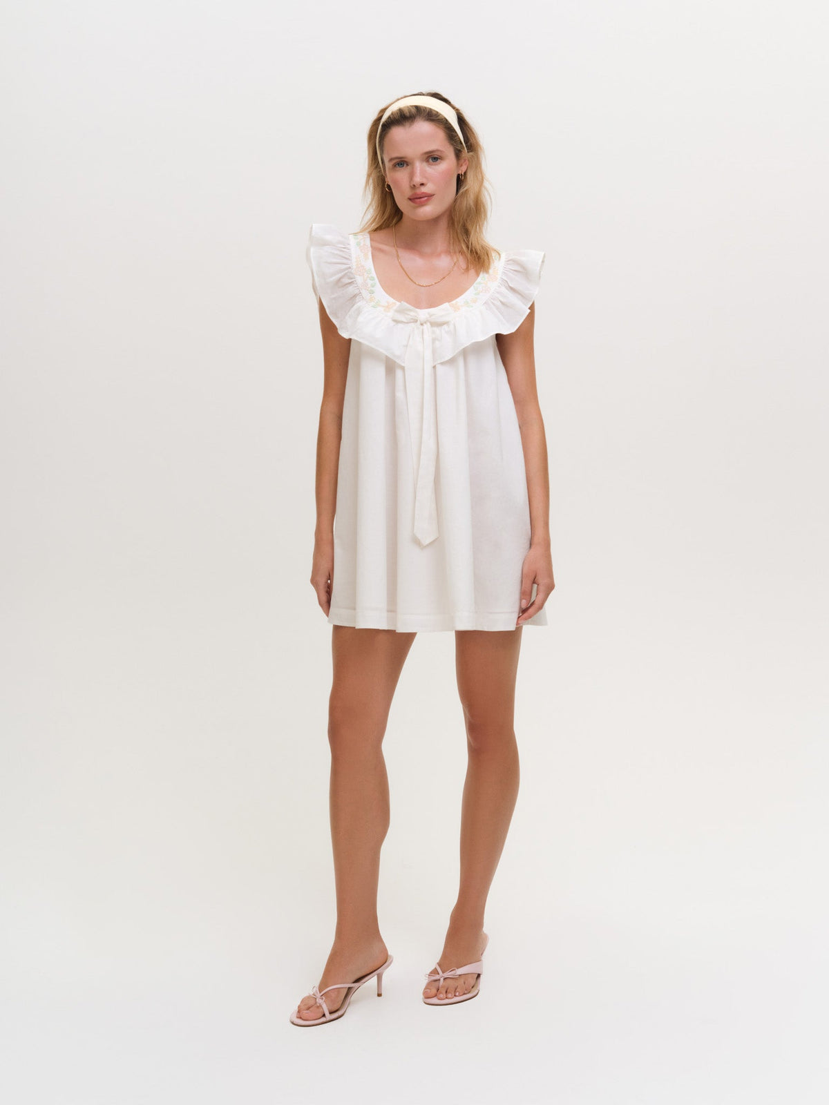 Cora Slip Dress - White