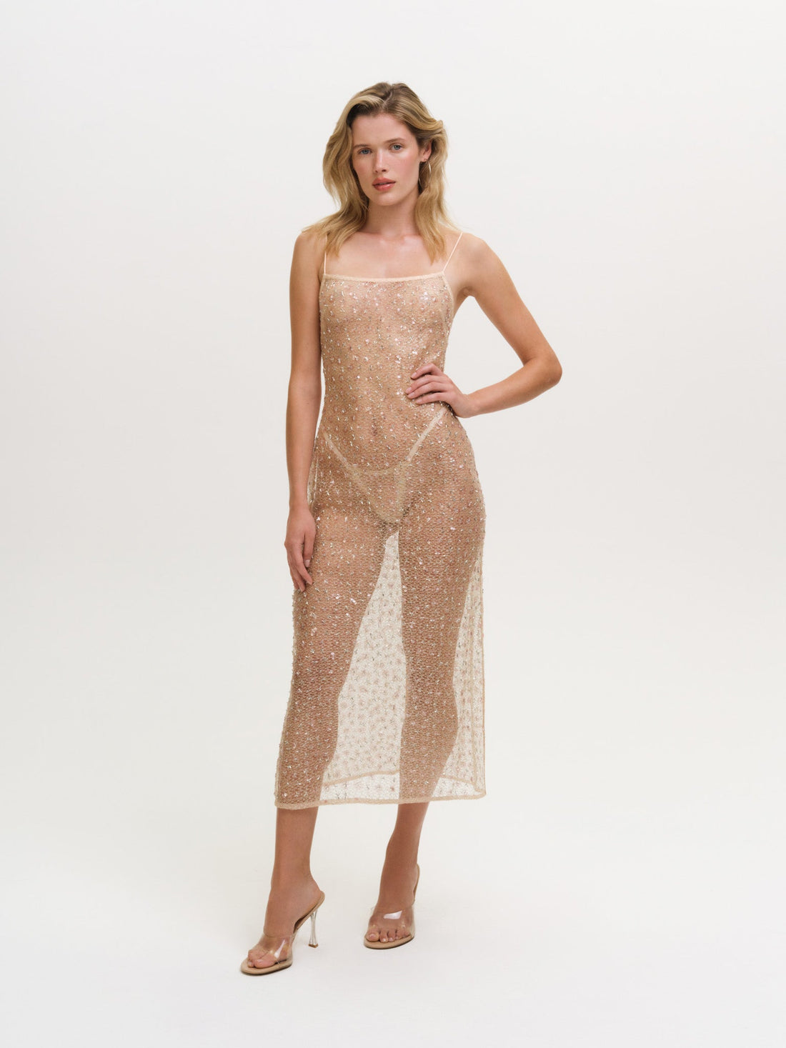 Washed Ashore Midi Slip Dress