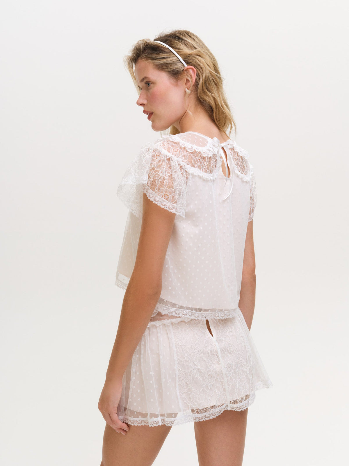 Zelie Mini Skirt - White