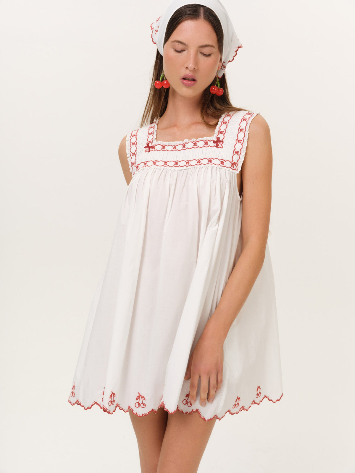 Emma Mini Dress - White