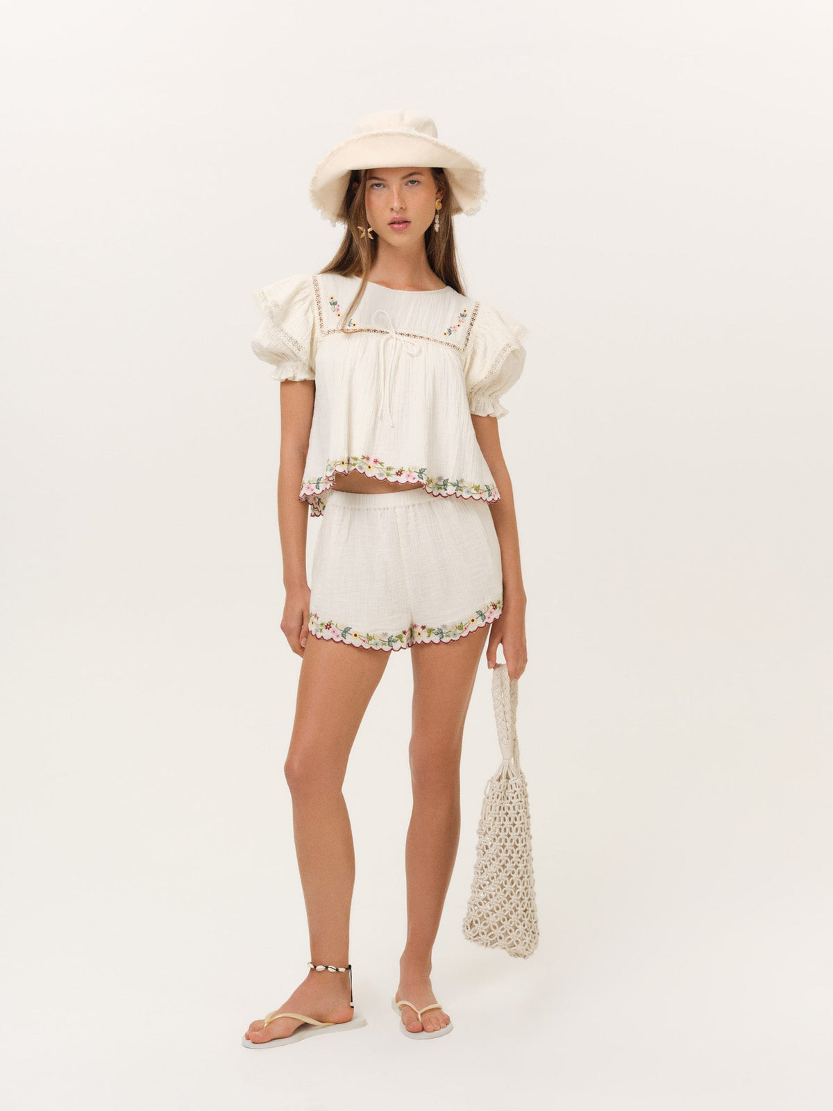 Leah Shorts - Cream