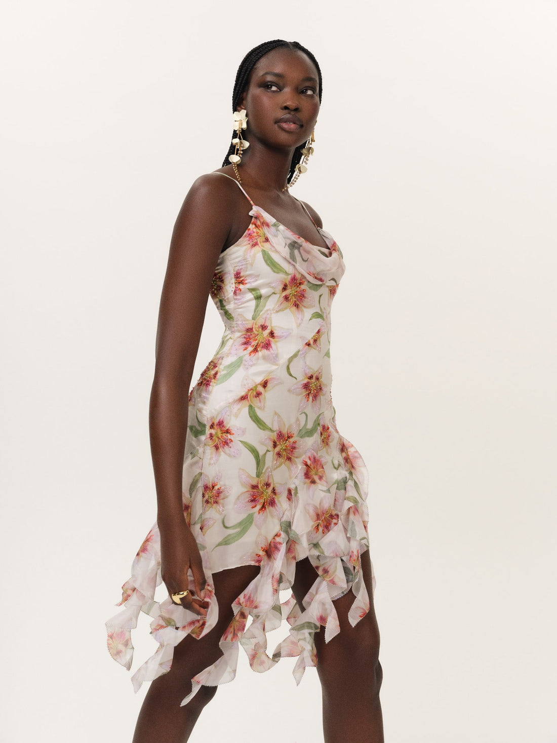 Sunrise Lily Beaded Mini Dress