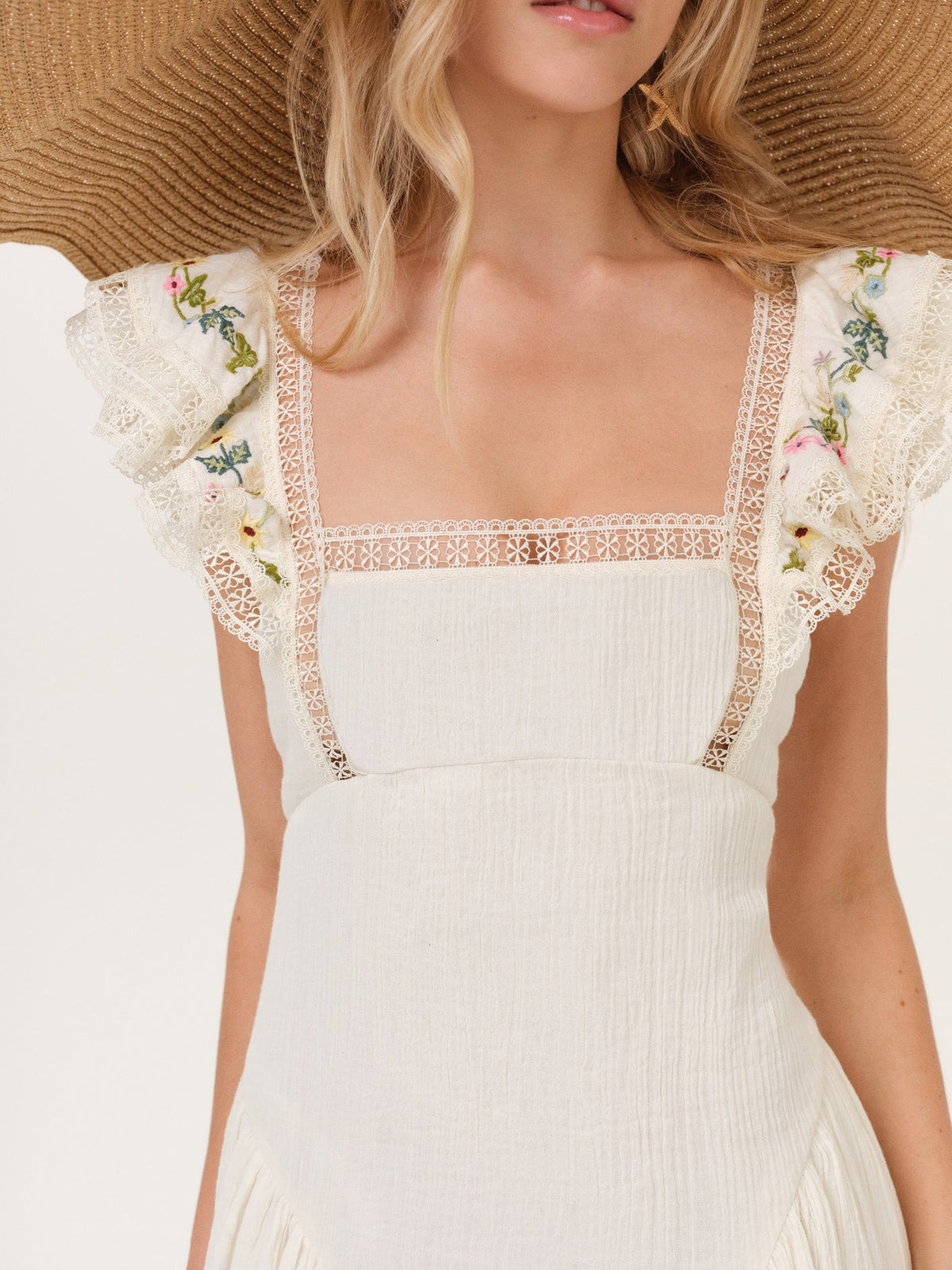 Leah Midi Dress - Cream