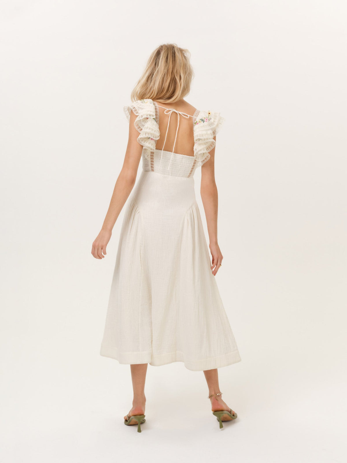 Leah Midi Dress - Cream