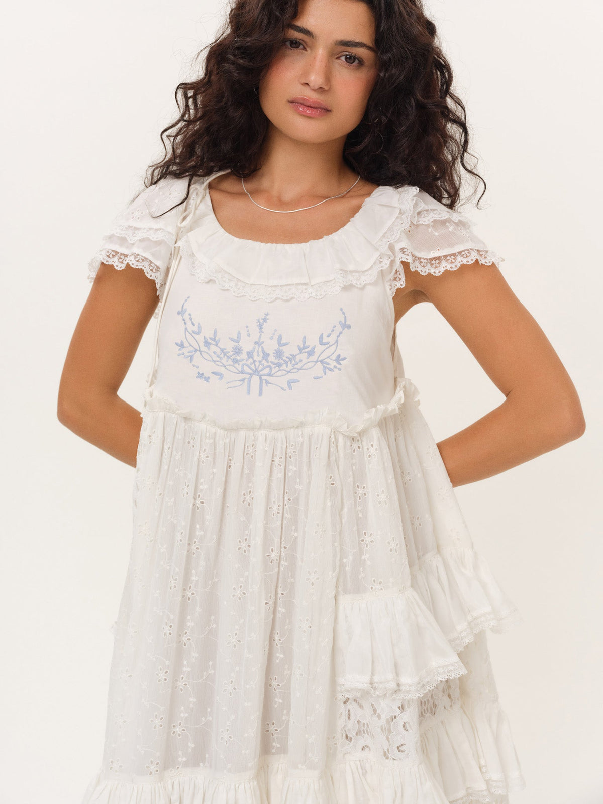 Ariel Midi Dress - White