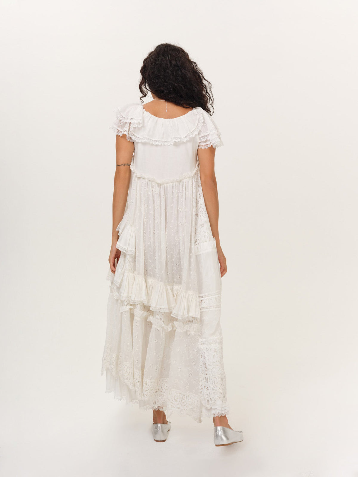 Ariel Midi Dress - White