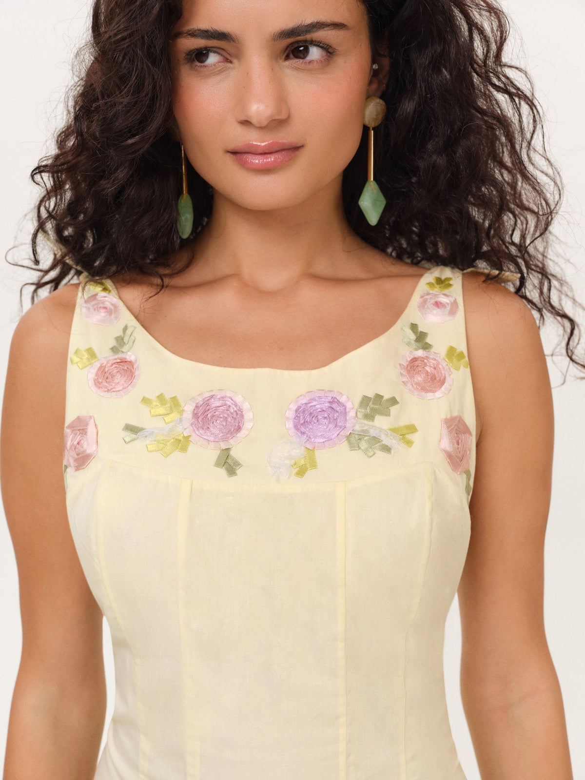 Amari Mini Dress - Baby Yellow