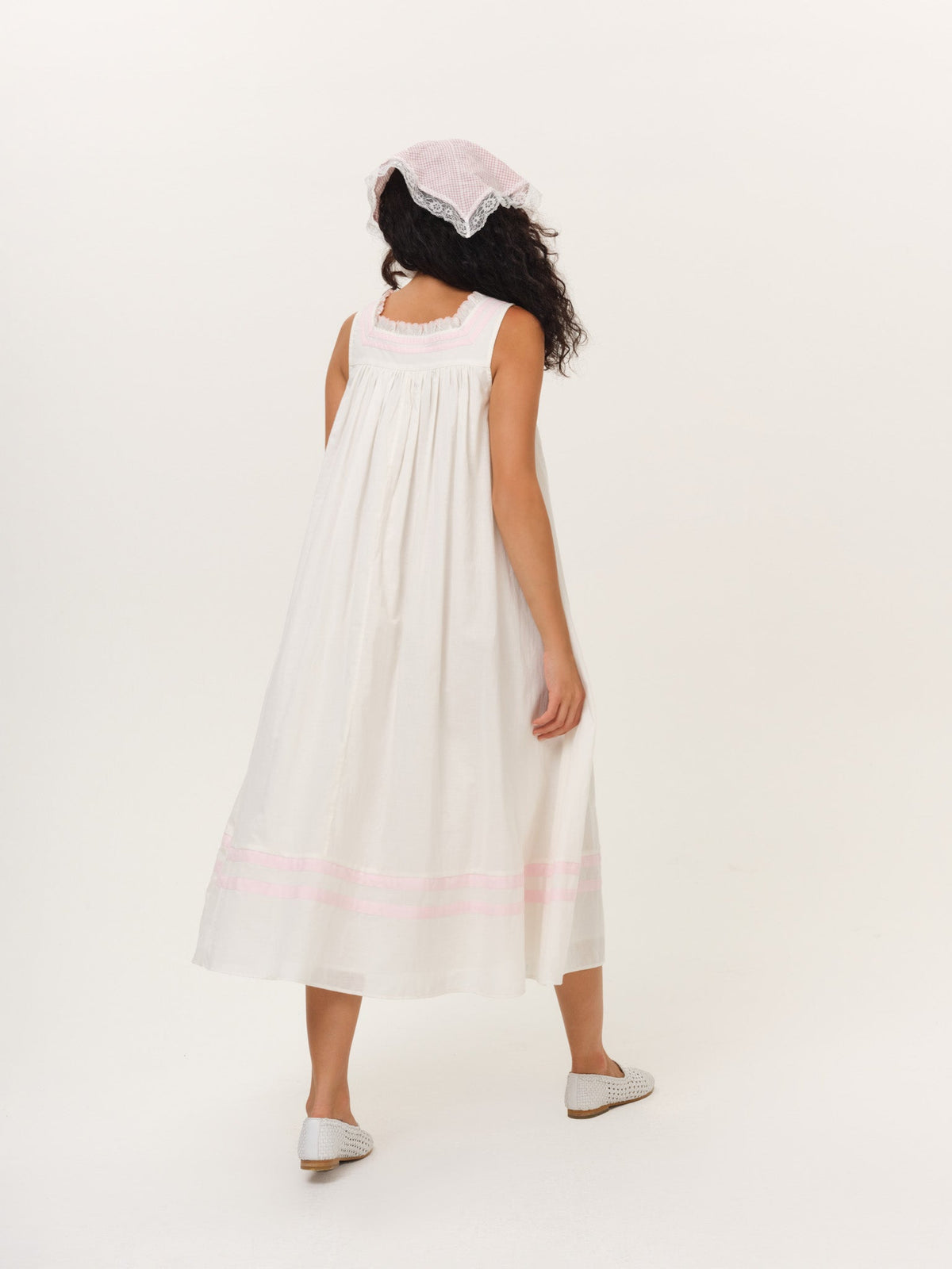Catherine Midi Dress - White