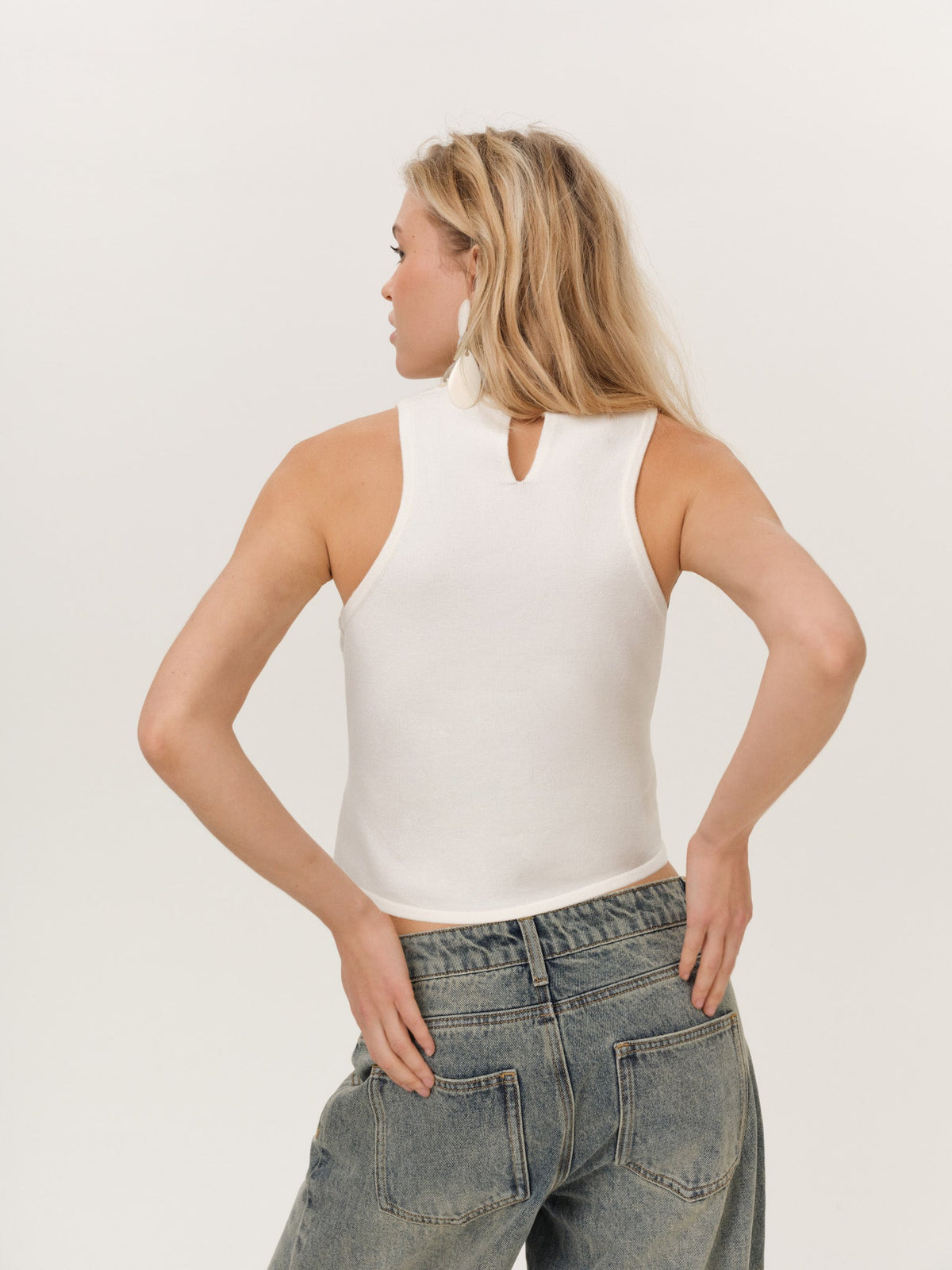 Seashell Knit Top - Cream