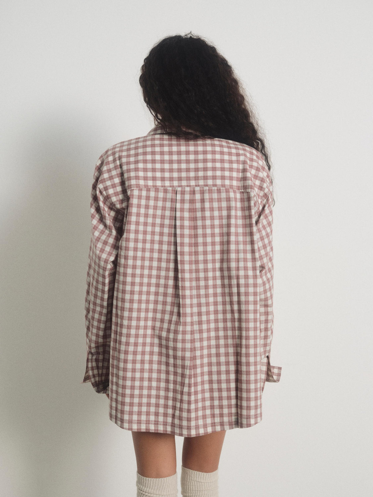 Poppy Gingham Button Down - Brown