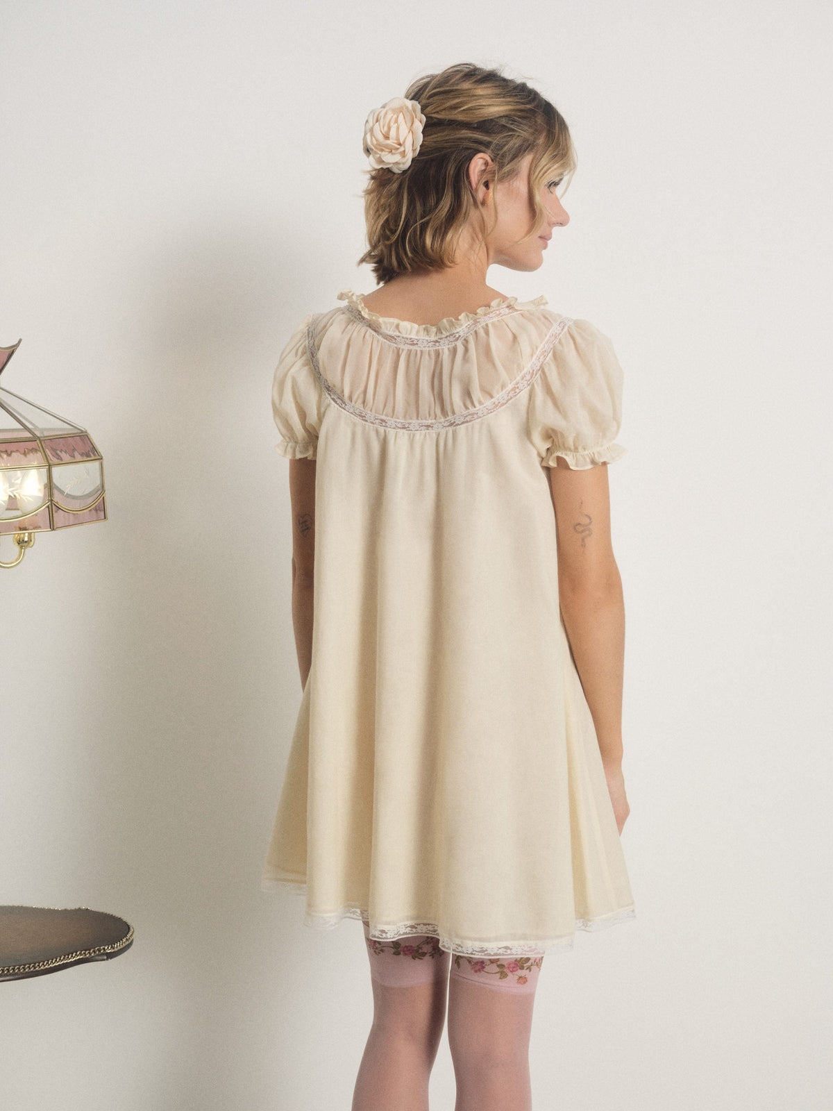 Lisa Slip Dress - Vintage Cream