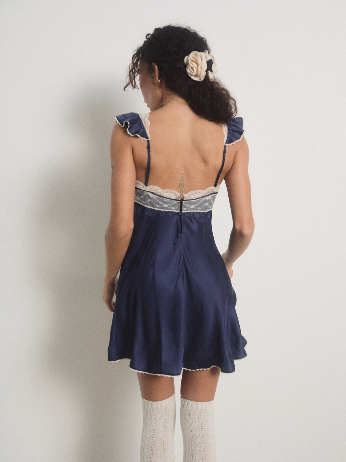 Fern Slip Dress - Navy