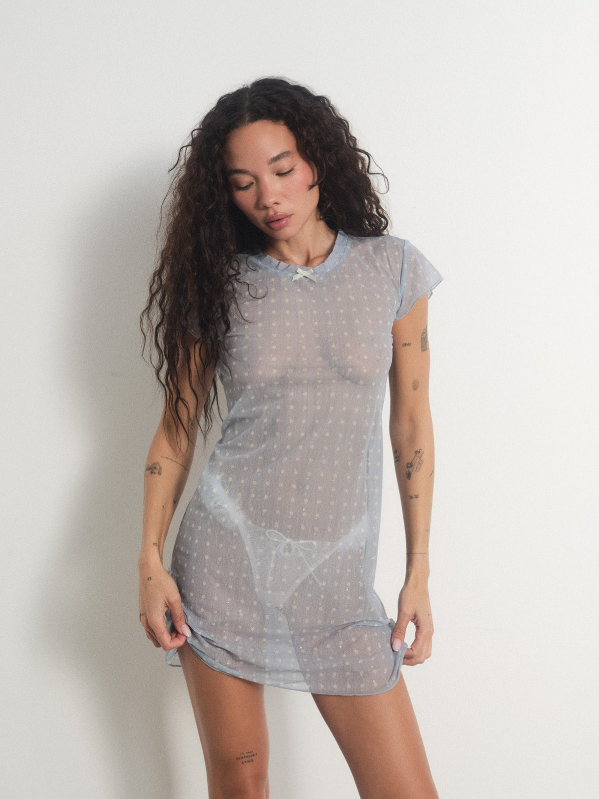 Lottie Slip Dress - Blue