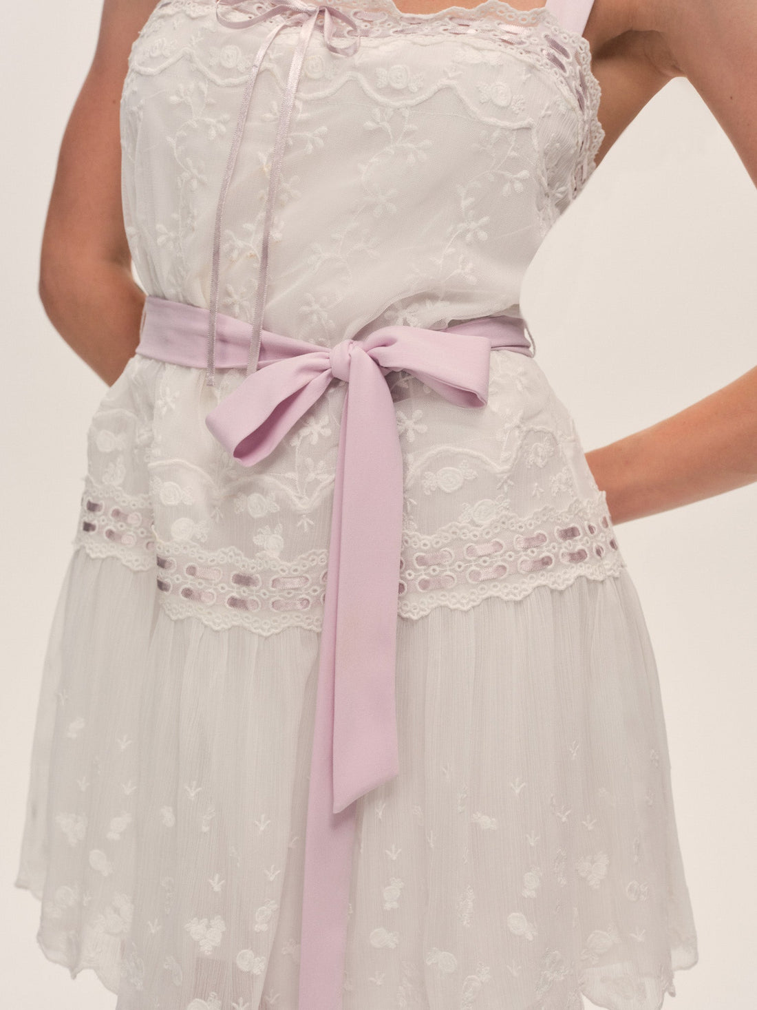 Noah Embroidered Mini Dress