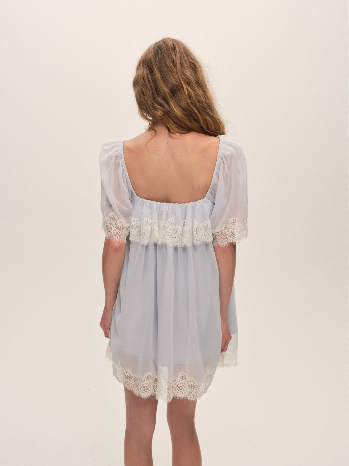 Mayfair Mini Dress - Baby Blue